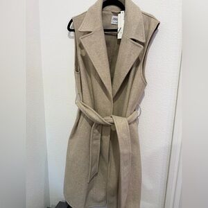 NWT Zara Belted Wrap Vest